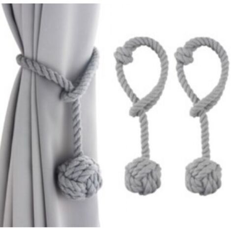 Embrasses de rideaux, lot de 2 embrasses de rideaux en corde, embrasses de rideaux robustes pour rideaux
