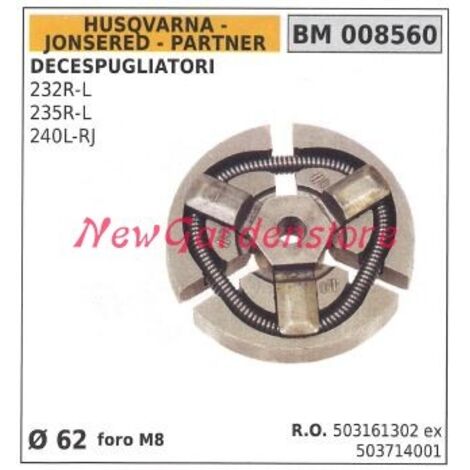 Embrayage complet HUSQVARNA moteur débroussailleuse 232 235R-L 240L-RJ Ø 62 008560