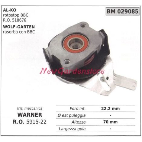 Embrayage électromagnétique warner tondeuse alko wolf garten 029085