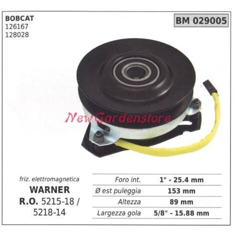Embrayage électromagnétique warner tondeuse bobcat 029005