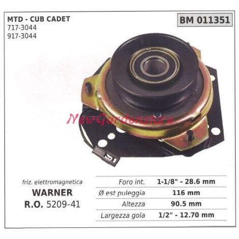 Embrayage électromagnétique warner tondeuse cub cadet 011351