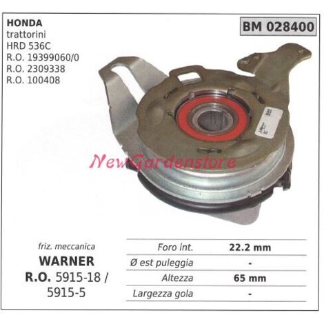 Embrayage électromagnétique warner tondeuse tondeuse honda 028400