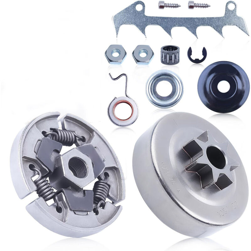 Embrayage et tambour d'embrayage Rondelle de pignon pour Stihl MS230 023 MS250 025 1123 640 7102, 325 '-7T Tambour d'embrayage, Embrayage, Rondelle