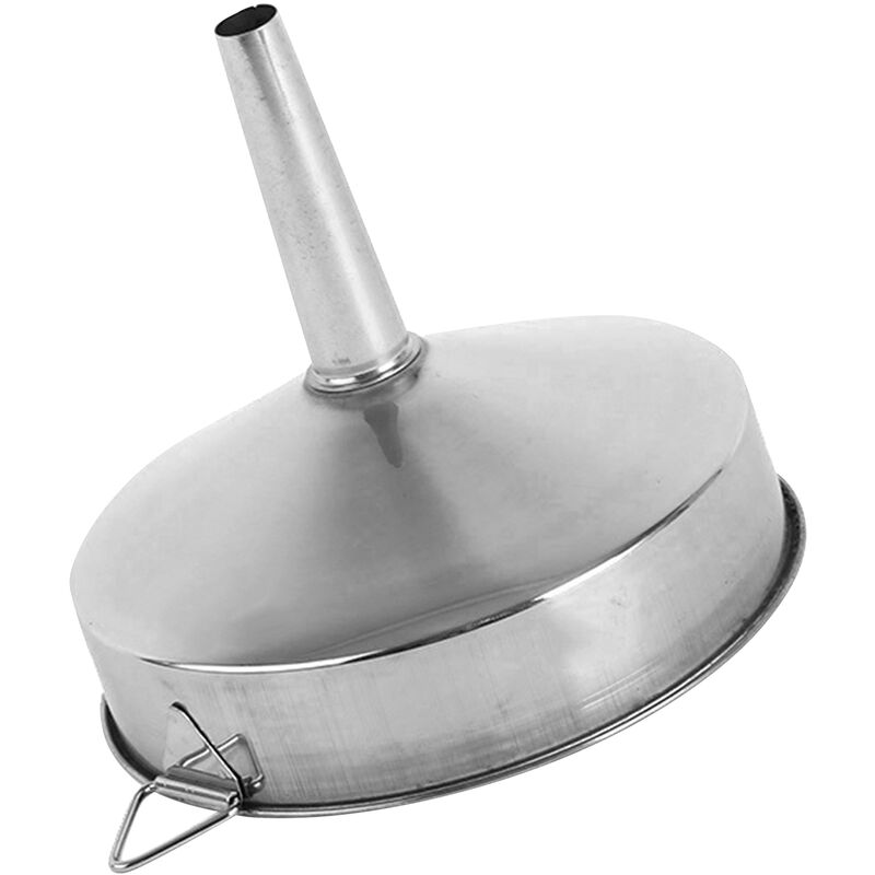 

Embudo de acero inoxidable herramienta de la cocina Frasco embudo para canalizar licor polvo del aceite de grano, de plata, 20 cm