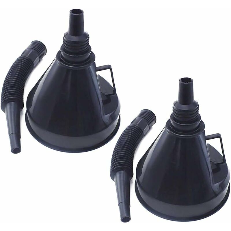 

Embudo de boquilla de plástico 2 en 1, embudo de combustible, aceite de motocicleta para automóvil, agua, combustible, punta de llenado de diésel con