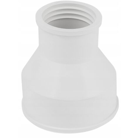EMBUDO PARA INODORO DE DESCARGA INFERIOR CON CIERRE AUTOMÁTICO BLANCO