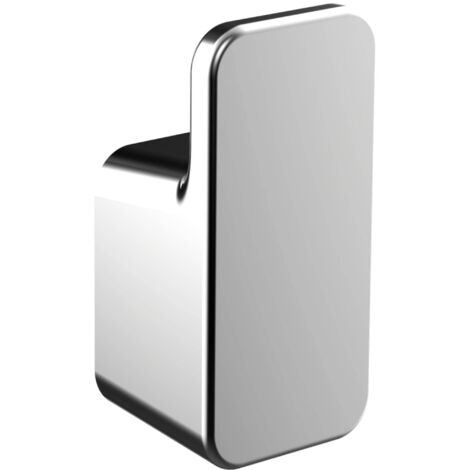 Emco Art 167500100 - Gancio porta asciugamani cromato da parete, per WC ospiti, lunghezza 24 mm, colore: Grigio