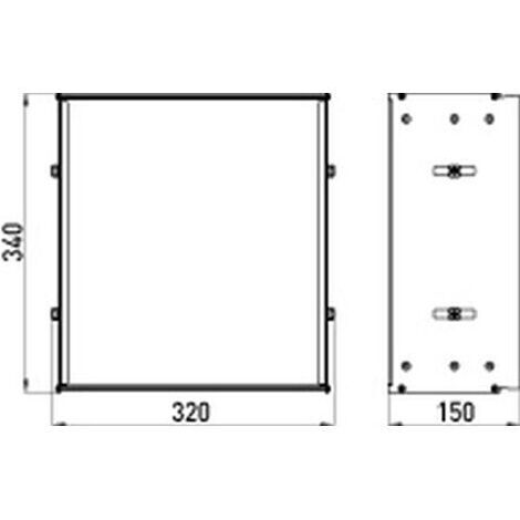 Emco asis cadre de montage pour modules Asis avec 344 mm - 978100021