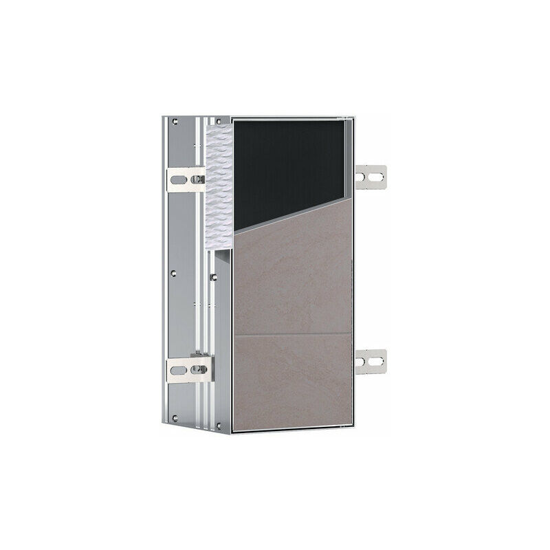 

asis module plus, módulo WC - modelo empotrado, 2 compartimentos para papel higiénico, rollo de recambio o caja de papel húmedo, bisagra de puerta a