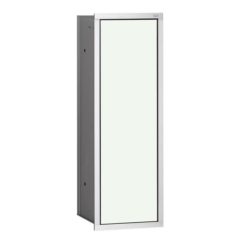 

asis módulo 150 Conjunto escobillero modelo empotrado, color: aluminio/blanco óptico - 973027431 - Emco