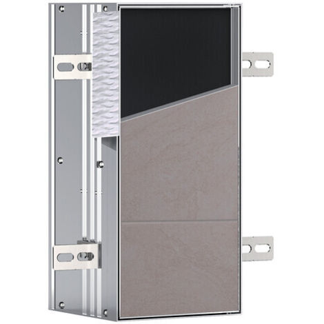 emco asis plus, módulo WC - modelo empotrado, 2 compartimentos