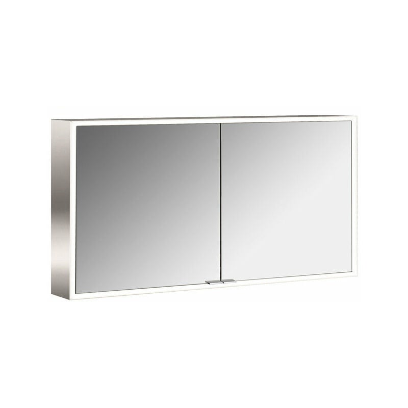 

Emco asis prime Armario con espejo, modelo de superficie, 2 puertas, 1300mm, cumplimiento: Panel trasero de cristal espejado - 949705085