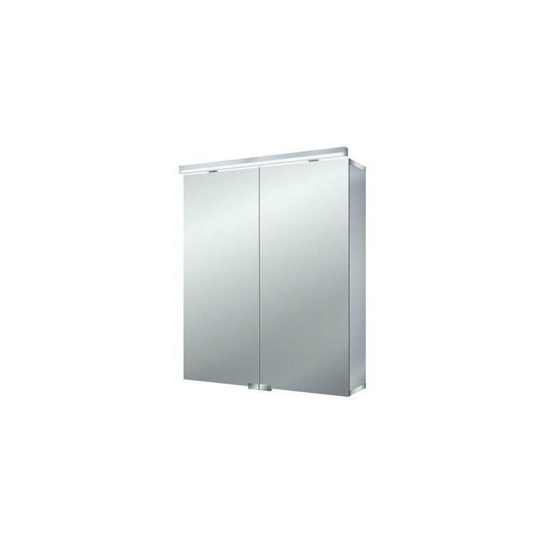 

Emco asis pure LED light mirror cabinet, 2 puertas, 600mm, cumplimiento: sin iluminación del lavabo - 979705081