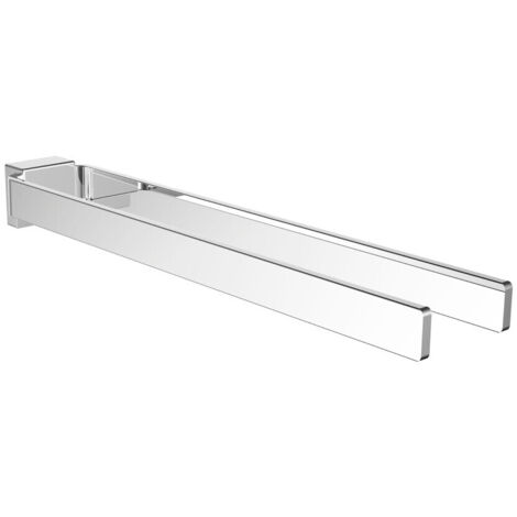 emco cue porte-serviettes chromé, 2 bras, fixe, 431 mm,