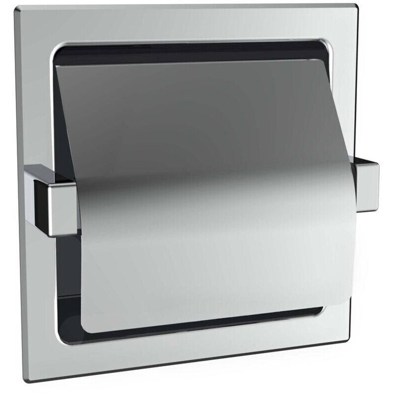 System2 Einbaupapierhalter, mit Deckel, chrom, 350000001 - Emco