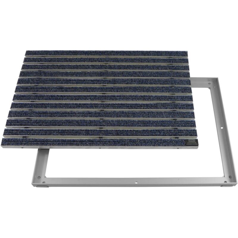 Gr/ö/ße:600 x 400 mm EMCO Eingangsmatte DIPLOMAT Rips beige 22mm ALU Rahmen Fu/ßmatte T/ürmatte Schuhabstreifer