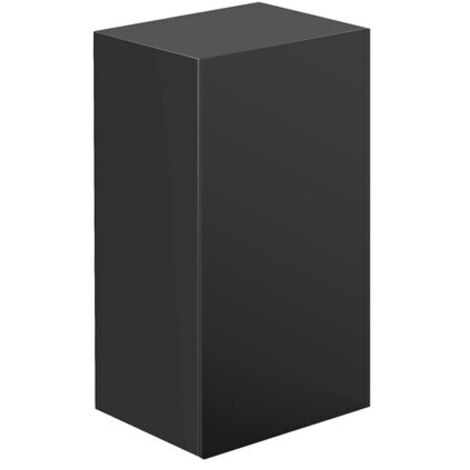 emco evo Armoire mi-haute, 750 mm, porte en verre, ferrure