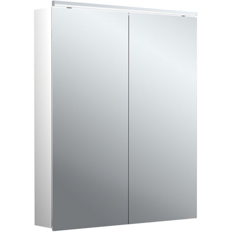 emco flat 2 Classic LED-Lichtspiegelschrank mit Aufsatzleuchte, 2