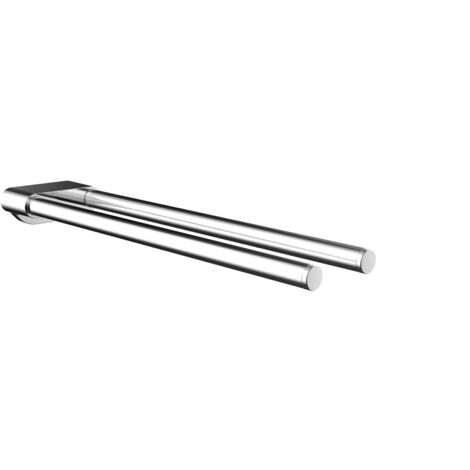 EMCO Flow - Portasciugamani rigido a 2 bracci, 320 mm, cromato