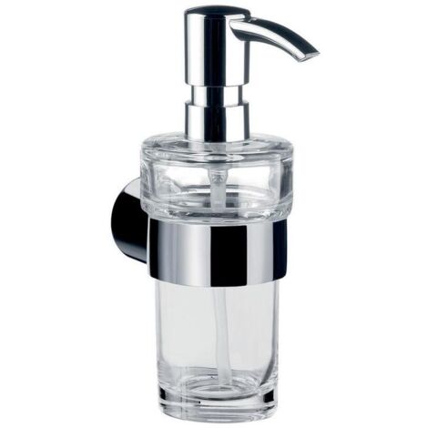 EMCO Flüssigseifenspender FINO Beh Kr-Gl kl Kunststoffpumpe 130ml chrom