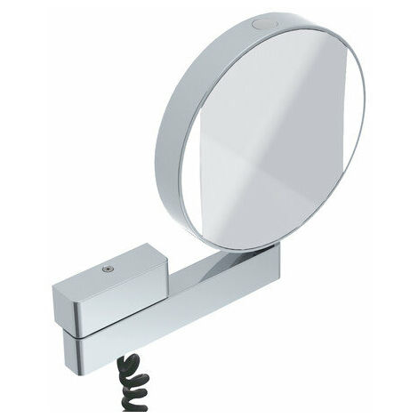 Specchio da barba e da trucco Emco LED, modello a parete, braccio a doppio  snodo