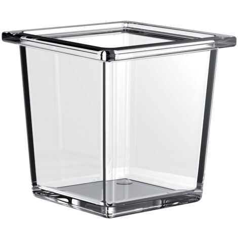emco liaison Glasschale quadratisch für Reling, Kristallglas