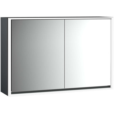 emco loft Armoire de toilette avec éclairage, 1200 mm, 2 portes,