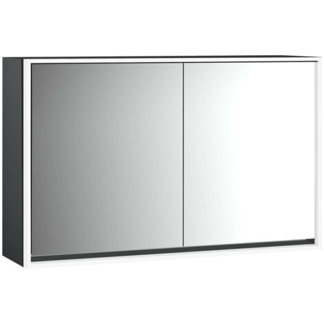 emco loft Armoire de toilette avec éclairage, 1300mm, 2 portes,