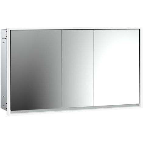 emco loft Armoire de toilette avec éclairage, 1400mm, 3 portes,