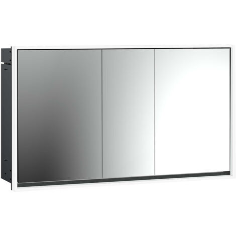 emco loft Armoire de toilette avec éclairage, 1400mm, 3 portes,