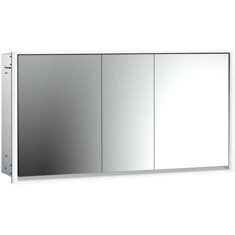 emco loft Armoire de toilette avec éclairage, 1600mm, 3 portes,