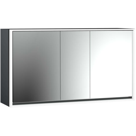 emco loft Armoire de toilette avec éclairage, 1600mm, 3 portes,