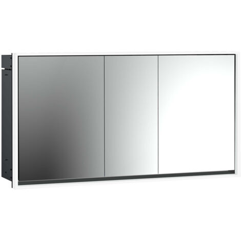 emco loft Armoire de toilette avec éclairage, 1600mm, 3 portes,