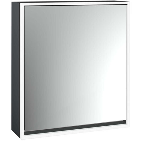 emco loft Armoire de toilette avec éclairage, 600 mm, modèle