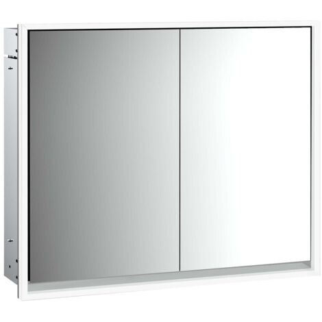emco loft Armoire de toilette avec éclairage, 800mm, 2 portes,