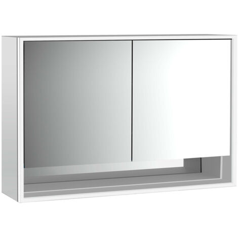 emco loft Armoire de toilette avec éclairage avec compartiment