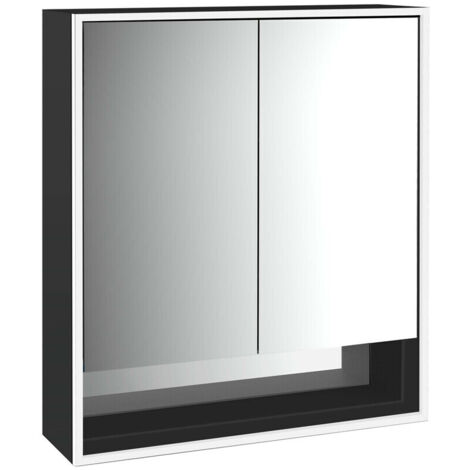 emco loft Armoire de toilette avec éclairage avec compartiment