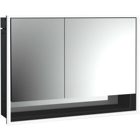 emco loft Armoire de toilette avec éclairage avec compartiment