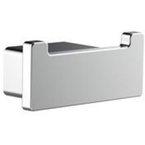 emco Loft Doppelhaken verchromt aus Zamak mit 2 Haken und verdeckter Schraubbefestigung 70x30x33 mm