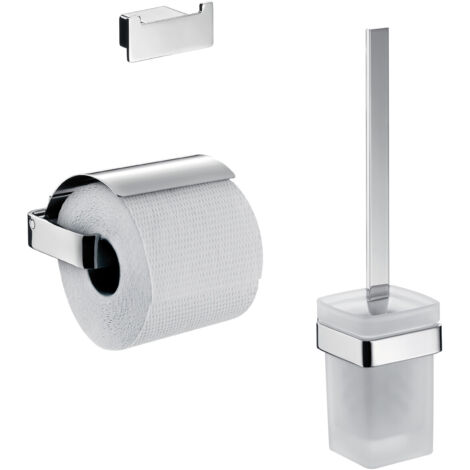 emco loft kit WC, porte-papier avec couvercle, chromé, 059800100