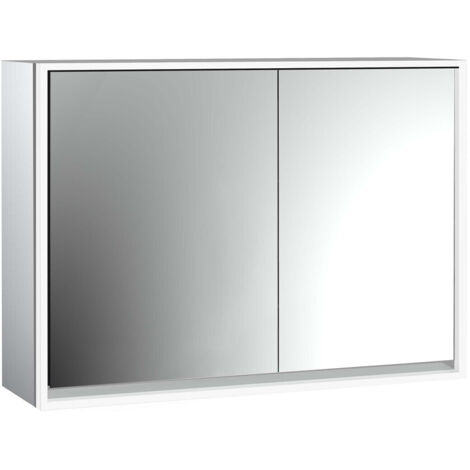 emco loft Lichtspiegelschrank, 1000mm, 2 Türen, Aufputzmodell,