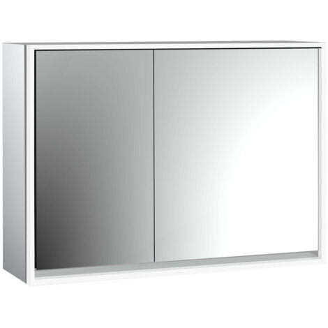 emco loft Lichtspiegelschrank, 1000mm, 2 Türen, Aufputzmodell,