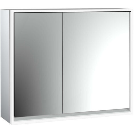 emco loft Lichtspiegelschrank, 800mm, 2 Türen, Aufputzmodell,