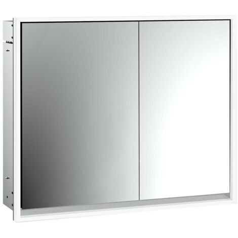 emco loft Lichtspiegelschrank, 800mm, 2 Türen, Unterputzmodell,