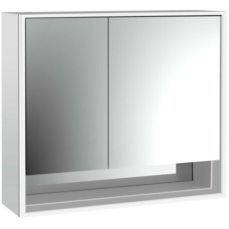 emco loft Lichtspiegelschrank mit Unterfach, 800mm, 2 Türen,