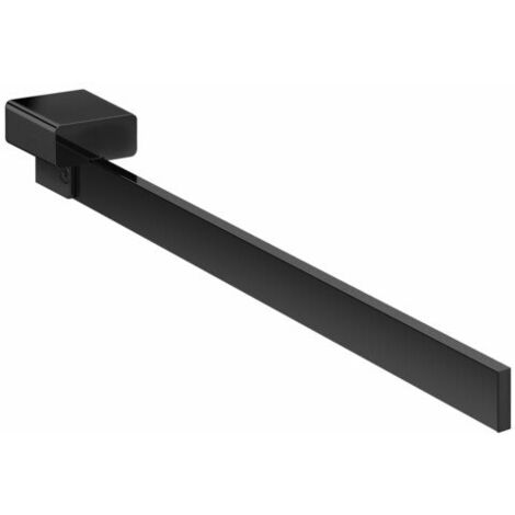 Emco loft Porte-serviettes, 1 bras, rigide, 310 mm, chromé, Coloris: Noir - 055013332