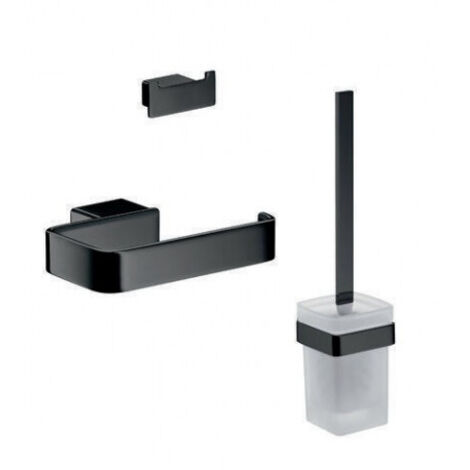 emco loft WC-Set, ensemble brosse, porte-papier, crochet double,