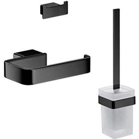 emco loft WC-Set, ensemble brosse, porte-papier, crochet double,