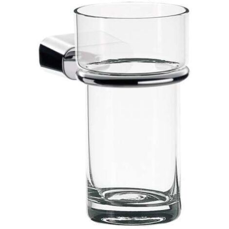 emco logo 2 Glashalter Kristallglas klar, chrom 302000101