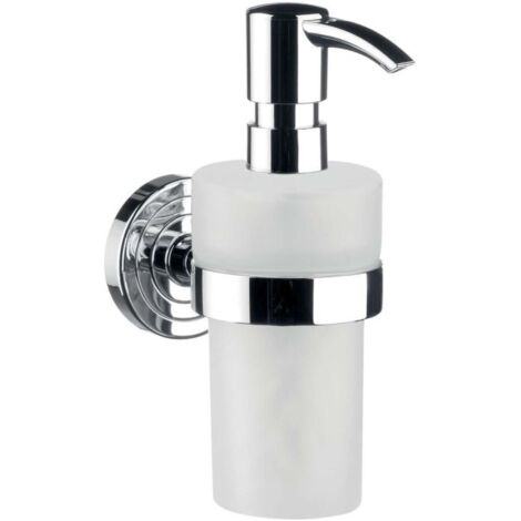 emco polo distributeur de savon, récipient en plastique blanc,